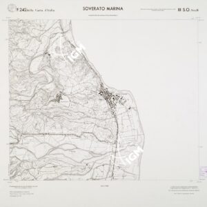 CARTA TOPOGRAFICA DELLA CALABRIA - Foglio 242 III S.O. SEZ.B - Soverato Marina