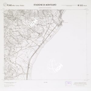 CARTA TOPOGRAFICA DELLA CALABRIA - Foglio 242 III S.O. SEZ.A - Stazione di Montauro