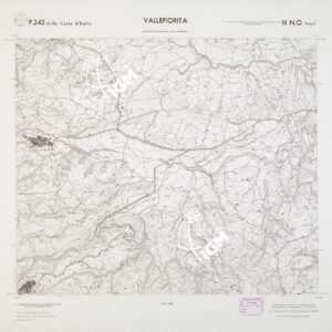 CARTA TOPOGRAFICA DELLA CALABRIA - Foglio 242 III N.O. SEZ.C - Vallefiorita