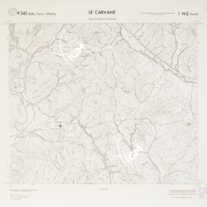 CARTA TOPOGRAFICA DELLA CALABRIA - Foglio 242 I N.E. SEZ.D - Le Carvane