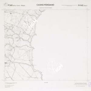 CARTA TOPOGRAFICA DELLA CALABRIA - Foglio 243 IV N.E. SEZ.A - Casino Forgiano
