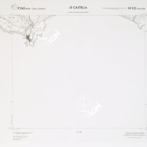 CARTA TOPOGRAFICA DELLA CALABRIA - Foglio 243 IV S.O. SEZ.A-D - Le Castella
