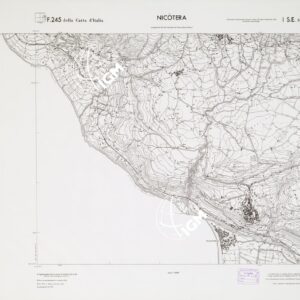CARTA TOPOGRAFICA DELLA CALABRIA - Foglio 245 I S.E. SEZ.A - Nicotera