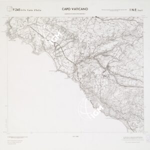 CARTA TOPOGRAFICA DELLA CALABRIA - Foglio 245 I N.E. SEZ.C - Capo Vaticano