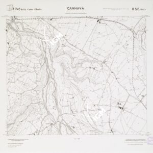 CARTA TOPOGRAFICA DELLA CALABRIA - Foglio 245 II S.E. SEZ.A - Cannavà