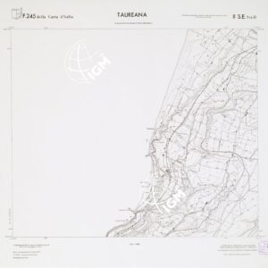 CARTA TOPOGRAFICA DELLA CALABRIA - Foglio 245 II S.E. SEZ.D - Taureana