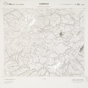 CARTA TOPOGRAFICA DELLA CALABRIA - Foglio 246 I N.E. SEZ.D - Cardinale
