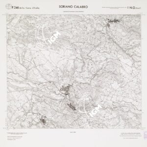 CARTA TOPOGRAFICA DELLA CALABRIA - Foglio 246 I N.O. SEZ.C - Soriano Calabro