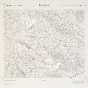 CARTA TOPOGRAFICA DELLA CALABRIA - Foglio 246 II S.E. SEZ.B - Catalana