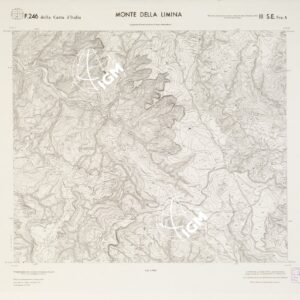 CARTA TOPOGRAFICA DELLA CALABRIA - Foglio 246 III S.E. SEZ.A - Monte della Limina