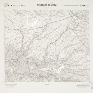 CARTA TOPOGRAFICA DELLA CALABRIA - Foglio 246 III N.E. SEZ.A - Contrada Prateria