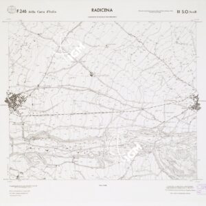 CARTA TOPOGRAFICA DELLA CALABRIA - Foglio 246 III S.O. SEZ.B - Radicena
