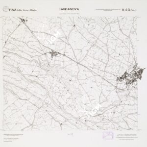 CARTA TOPOGRAFICA DELLA CALABRIA - Foglio 246 III S.O. SEZ.C - Taurianova