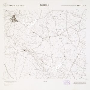 CARTA TOPOGRAFICA DELLA CALABRIA - Foglio 246 III S.O. SEZ.D - Rizziconi