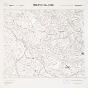 CARTA TOPOGRAFICA DELLA CALABRIA - Foglio 246 III N.O. SEZ.A - Feroleto della Chiesa