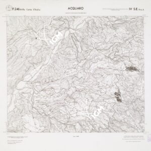 CARTA TOPOGRAFICA DELLA CALABRIA - Foglio 246 IV S.E. SEZ.A - Acquaro