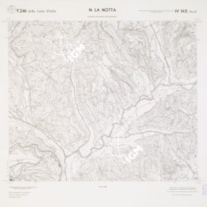CARTA TOPOGRAFICA DELLA CALABRIA - Foglio 246 IV N.E. SEZ.A - M. La Motta