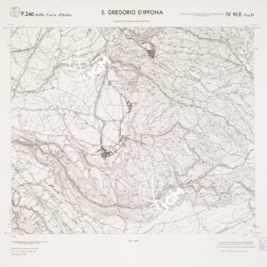 CARTA TOPOGRAFICA DELLA CALABRIA - Foglio 246 IV N.E. SEZ.D - S. Gregorio d'Ippona