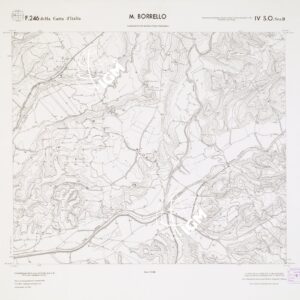 CARTA TOPOGRAFICA DELLA CALABRIA - Foglio 246 IV S.O. SEZ.B - M. Borrello