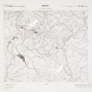CARTA TOPOGRAFICA DELLA CALABRIA - Foglio 246 IV S.O. SEZ.D - Limbadi