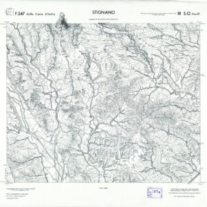 CARTA TOPOGRAFICA DELLA CALABRIA - Foglio 247 III S.O. SEZ.D - Stignano
