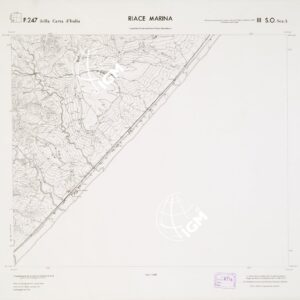 CARTA TOPOGRAFICA DELLA CALABRIA - Foglio 247 III S.O. SEZ.A - Riace Marina
