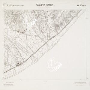 CARTA TOPOGRAFICA DELLA CALABRIA - Foglio 247 III S.O. SEZ.C - Caulonia Marina