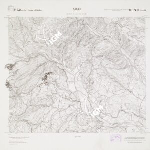 CARTA TOPOGRAFICA DELLA CALABRIA - Foglio 247 III N.O. SEZ.D - Stilo
