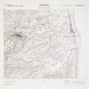 CARTA TOPOGRAFICA DELLA CALABRIA - Foglio 247 IV S.O. SEZ.A - Badolato