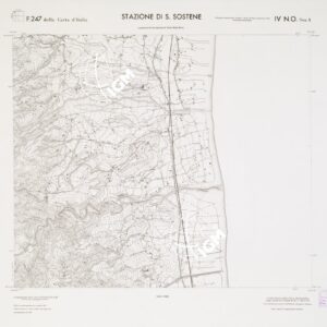 CARTA TOPOGRAFICA DELLA CALABRIA - Foglio 247 IV N.O. SEZ.A - Stazione di S. Sostene