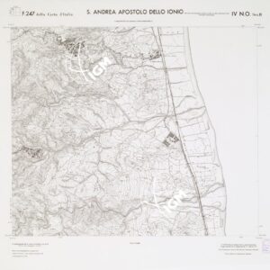 CARTA TOPOGRAFICA DELLA CALABRIA - Foglio 247 IV N.O. SEZ.B - S. Andrea Apostolo dello Ionio