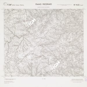 CARTA TOPOGRAFICA DELLA CALABRIA - Foglio 247 IV N.O. SEZ.C - Piano Pecoraio