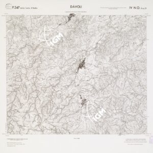 CARTA TOPOGRAFICA DELLA CALABRIA - Foglio 247 IV N.O. SEZ.D - Davoli