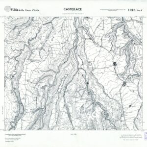 CARTA TOPOGRAFICA DELLA CALABRIA - Foglio 254 I N.E. SEZ.A - Castellace