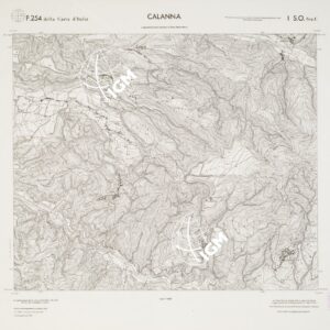 CARTA TOPOGRAFICA DELLA CALABRIA - Foglio 254 I S.O. SEZ.C - Calanna