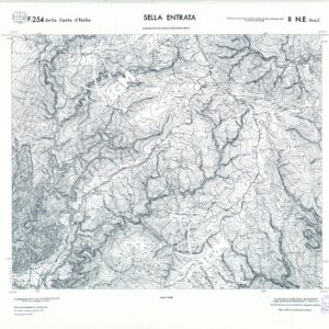 CARTA TOPOGRAFICA DELLA CALABRIA - Foglio 254 II N.E. SEZ.C - Sella Entrata