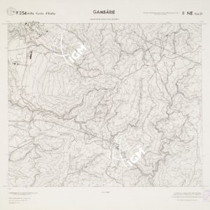 CARTA TOPOGRAFICA DELLA CALABRIA - Foglio 254 II N.E. SEZ.D - Gambarie