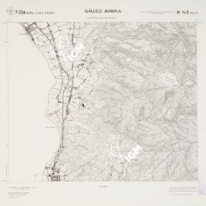 CARTA TOPOGRAFICA DELLA CALABRIA - Foglio 254 III N.E. SEZ.A - Gallico Marina