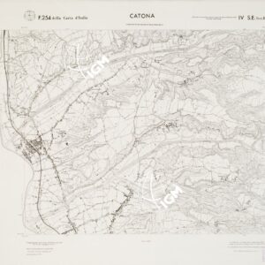 CARTA TOPOGRAFICA DELLA CALABRIA - Foglio 254 IV S.E. SEZ.B-C - Catona
