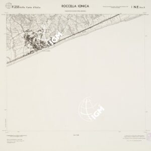 CARTA TOPOGRAFICA DELLA CALABRIA - Foglio 255 I N.E. SEZ.A - Roccella Ionica