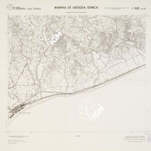 CARTA TOPOGRAFICA DELLA CALABRIA - Foglio 255 I N.E. SEZ.D - Marina di Gioiosa Ionica