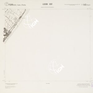 CARTA TOPOGRAFICA DELLA CALABRIA - Foglio 255 I S.O. SEZ.A - Locri Est
