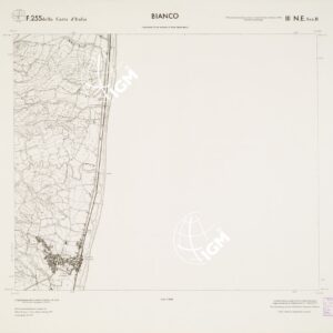 CARTA TOPOGRAFICA DELLA CALABRIA - Foglio 255 III N.E. SEZ.B - Bianco