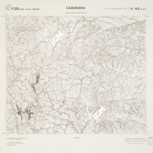 CARTA TOPOGRAFICA DELLA CALABRIA - Foglio 255 III N.E. SEZ.C - Casignana