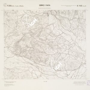 CARTA TOPOGRAFICA DELLA CALABRIA - Foglio 255 III N.E. SEZ.D - Serro Papà