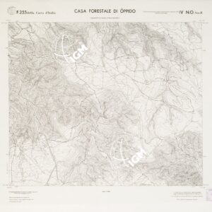 CARTA TOPOGRAFICA DELLA CALABRIA - Foglio 255 IV N.O. SEZ.B - Casa Forestale di Oppido