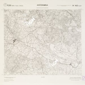 CARTA TOPOGRAFICA DELLA CALABRIA - Foglio 255 IV N.E. SEZ.B - Antonimina