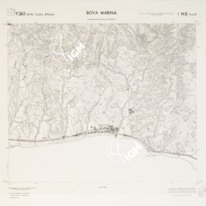 CARTA TOPOGRAFICA DELLA CALABRIA - Foglio 263 I N.E. SEZ.B - Bova Marina