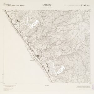 CARTA TOPOGRAFICA DELLA CALABRIA - Foglio 263 IV N.E. SEZ.A - Lazzaro