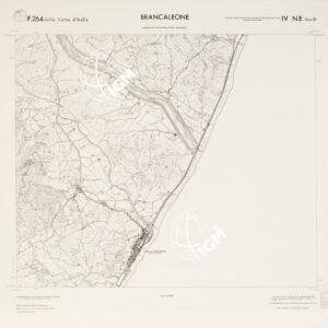 CARTA TOPOGRAFICA DELLA CALABRIA - Foglio 264 IV N.E. SEZ.D - Brancaleone